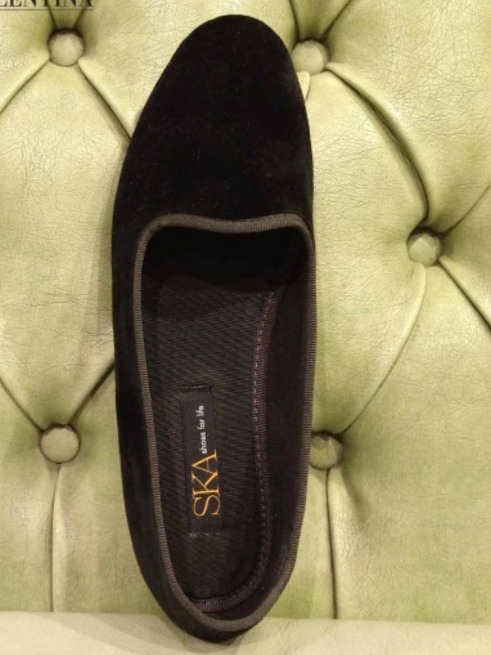 SKA Brown Velvet Women's Slip-On Flats - Eur 37